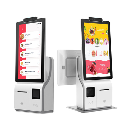 Construction de kiosque de paiement de Digital de côtés de l'écran tactile deux dans l'imprimante And Scanner