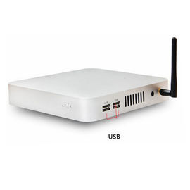 Le mini noyau I3 de boîte de PC annonçant 4k Media Player enferment dans une boîte la couleur de blanc de réseau de Wifi