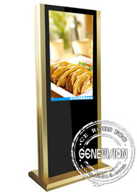 Signage interactif de Digital de kiosque de l'éclat 600cd/m2 dans la couleur d'or
