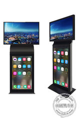 Écran de kiosque de mise en réseau de HD Android double de Digital d'affichage vertical debout libre de Signage
