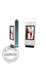 Cadre blanc ultra mince multi interactif de Signage de Digital de kiosque de contact de double écran