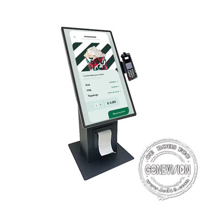 Type de commande kiosque d'écran tactile de bureau de Mercedes de magasins avec le service de paiement