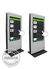 Pcap écran tactile affichage numérique double écran totem ordinateur kiosque double côté 1080p intelligent