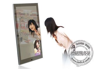Joueur magique de la publicité de miroir de 13,3 pouces, miroir Media Player Android de capteur de mouvement de corps de salle de bains