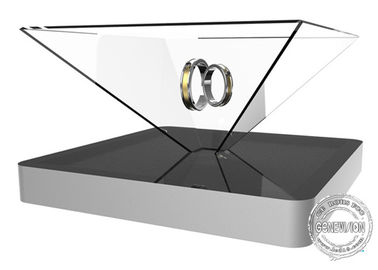19 boîte de présentation olographe du degré 3D de pouce 360 annonçant le plein visionnement de cercle
