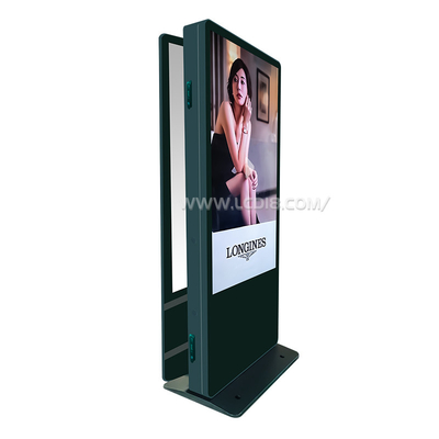 Affichage vidéo LCD à deux côtés, kiosques publicitaires, affichage à haute signalisation