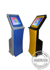 Position libre de kiosque mince d'écran tactile, toutes dans une avec l'écran de panneau et imprimante thermique Self-Service Machine