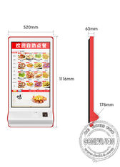 kiosque de commande automatique de paiement d'écran tactile de service d'individu de la machine 32inch pour le restaurant d'aliments de préparation rapide avec le lecteur de cartes