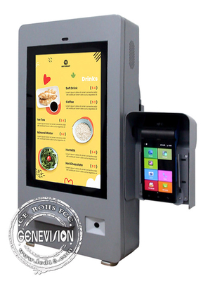 15Imprimante de billets de voiture de 6 pouces à Hambourg Imprimante de code QR Scanner POS PCAP Écran tactile Kiosque de restauration rapide