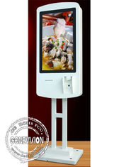 Machine d'ordre de kiosque d'écran tactile de position de plancher, kiosque de service d'individu d'ordre de plat de magasin d'aliments de préparation rapide