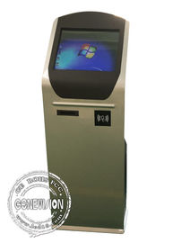 file d'attente de banque de 19 pouces étiquetant le kiosque d'ordinateur de contact de NFC d'imprimante de kiosque de service d'individu de machine