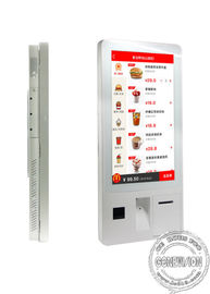 Kiosque debout de paiement de service d'individu de Signage de Digital d'écran tactile de plancher avec le terminal de position