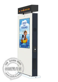 4K kiosque extérieur d'affichage à cristaux liquides de Signage imperméable ultra lumineux de Digital d'arrêt d'autobus de 86 pouces