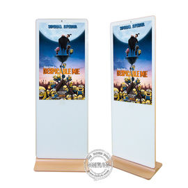 Affichage à cristaux liquides de Signage d'Android Digital annonçant la forme blanche d'Iphone de couleur de Media Player