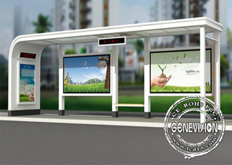 Signage imperméable de Digital d'arrêt d'autobus, kiosque d'ordinateur d'écran tactile d'intense luminosité 55 pouces