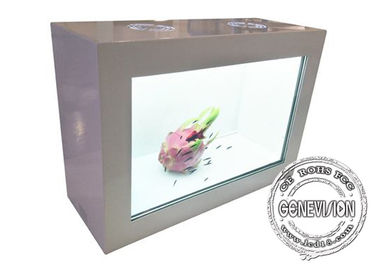 HD joueur transparent de la publicité d'étalage d'affichage à cristaux liquides de 32 pouces pour le magasin de tissu/centre commercial