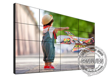 Écran d'affichage à cristaux liquides de bâti du mur 4*4, moniteurs d'écrans tactiles fonction de soutien 4K de 45/49 pouce