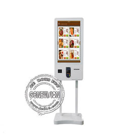 Kiosque de commande de moniteur d'écran tactile de service d'individu 32 pouces avec le scanner/imprimante de QR