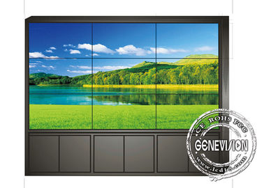 Le moniteur Floorstanding TV de kiosque d'écran tactile de 6 moniteurs examine l'éclat à hauteur de 49 pouces
