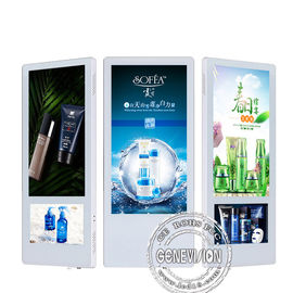 Affichage d'écran d'intérieur de la publicité d'ascenseur d'affichage à cristaux liquides HD fixé au mur 18,5 double écran de 10 pouces