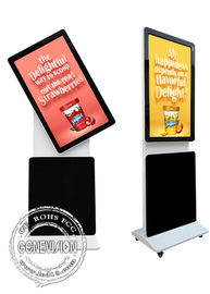 Kiosque capacitif rotatif de centre commercial d'écran tactile 43 Signage d'affichage à cristaux liquides Digital d'Android 5,1 de pouce