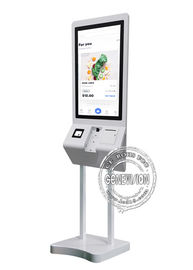 Kiosque de service d'individu de Mcdonald écran tactile d'Android de 27 pouces avec l'imprimante Scanner de machine de position