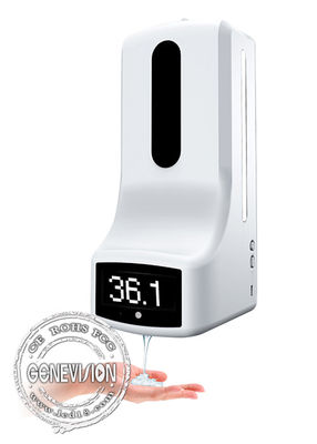 Distributeur automatique de gel de main d'alarme anormale de la température de thermomètre de K9 IR avec le plateau de baisse