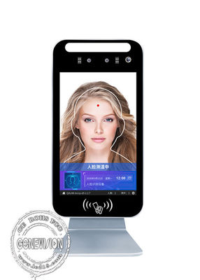 Thermomètre facial de reconnaissance de passage d'Android 7,1 Smart avec 8&quot; écran d'affichage à cristaux liquides