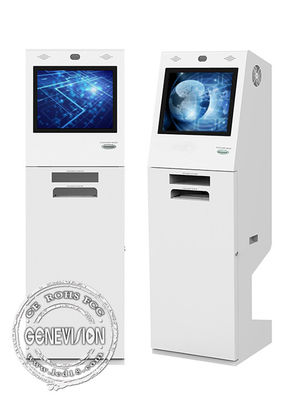 21,5 kiosque de service d'individu d'écran tactile de pouce AIO avec le scanner de document