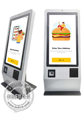 FCC 24&quot; kiosque de paiement de service d'individu avec l'imprimante thermique de 80mm