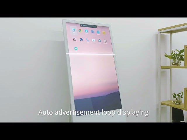 Kiosque blanc de bannière d'écran tactile d'aluminium du Super Slim PCAP d'affichage à cristaux liquides d'Android de kiosque interactif d'affiche