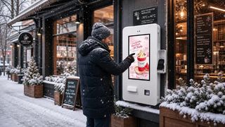 Kiosque extérieur imperméable d'écran tactile de 24 pouces