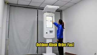 Kiosque de commande automatique au sol, tactile capacitif, pour PC extérieur de 24 pouces, avec carte graphique NVIDIA