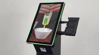 Kiosque capacitif de paiement de service d'individu d'écran tactile de lumières de LED de 21,5 pouces