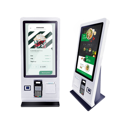 Kiosque de paiement de service d'individu d'écran tactile de 23,6 pouces avec la ROM de RK3399 2G RAM 16G