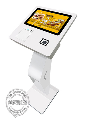 15,6 » kiosques terminaux de service d'individu d'écran tactile avec scanner d'imprimante le 2D