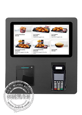 Lecteur Receipt Printer de carte de crédit de position kiosque de service d'individu de 15,6 pouces avec la caméra