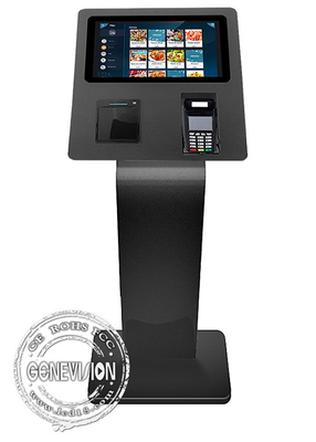 Kiosque de service d'individu de paysage de WiFi de 15,6 pouces avec la couleur d'And Scanner Black d'imprimante