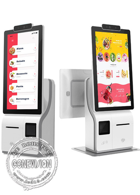 Bureau écran tactile de kiosque de service d'individu de 15,6 pouces pour l'hospitalité de restauration au détail