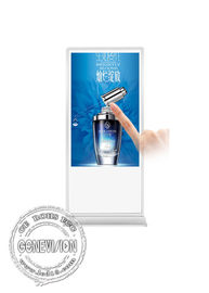 Le voyageur debout de moniteur d'écran tactile de l'infrarouge 65 d'Android/kiosques minces de la publicité montrent Floorstanding