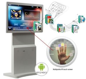 le Signage rotatif de Digital du kiosque 43inch, Android 7,1 Wifi tournent le support de la publicité d'affichage à cristaux liquides d'écran, Multi-contact en l'option