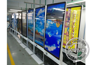 Portrait montrant le support rotatif d'écran d'affichage à cristaux liquides de Fhd de Signage de Digital de kiosque de l'information