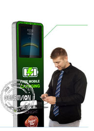 21,5 annonces multi de médias de station de charge de téléphone portable de présentoirs de Signage de Digital de kiosque