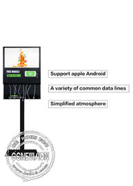 Signage d'USB Android Wifi Digital d'écran de la publicité d'affichage à cristaux liquides de 21,5 pouces avec la station de charge et le logiciel à télécommande