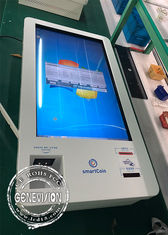 Marché de la Corée kiosque infrarouge de paiement de récepteur d'argent liquide de Windows de kiosque de service d'individu d'affichage à cristaux liquides de contact de 32 pouces