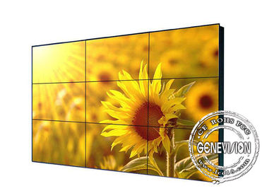 55inch Samsung lambrissent l'écran tactile infrarouge ONT FAIT le mur visuel, grand support de mur d'écran de haut encadrement de Brgithness 3.5mm