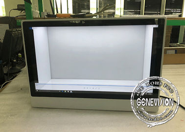 Étalage transparent d'affichage à cristaux liquides d'écran tactile interactif 21,5 pouces avec Windows/WIFI