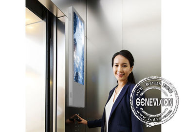 Ascenseur de mise à jour d'USB de Signage de Digital d'écran tactile/affichage ultra minces publicité d'ascenseur