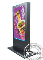 Le kiosque de épissure USB de Signage de l'écran 55inch FHD 1080p Digital mettent à jour le kiosque d'affichage à cristaux liquides de Floorstanding avec la fonction de calendrier