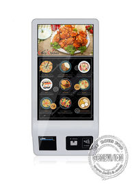Écran tactile de commande automatique de kiosques de Digital de service d'individu 32 pouces avec le scanner de Code QR